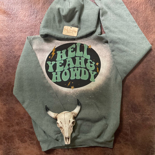 Hell Yeah & Howdy Western Hoodie - Ranchy Roan Boutique 