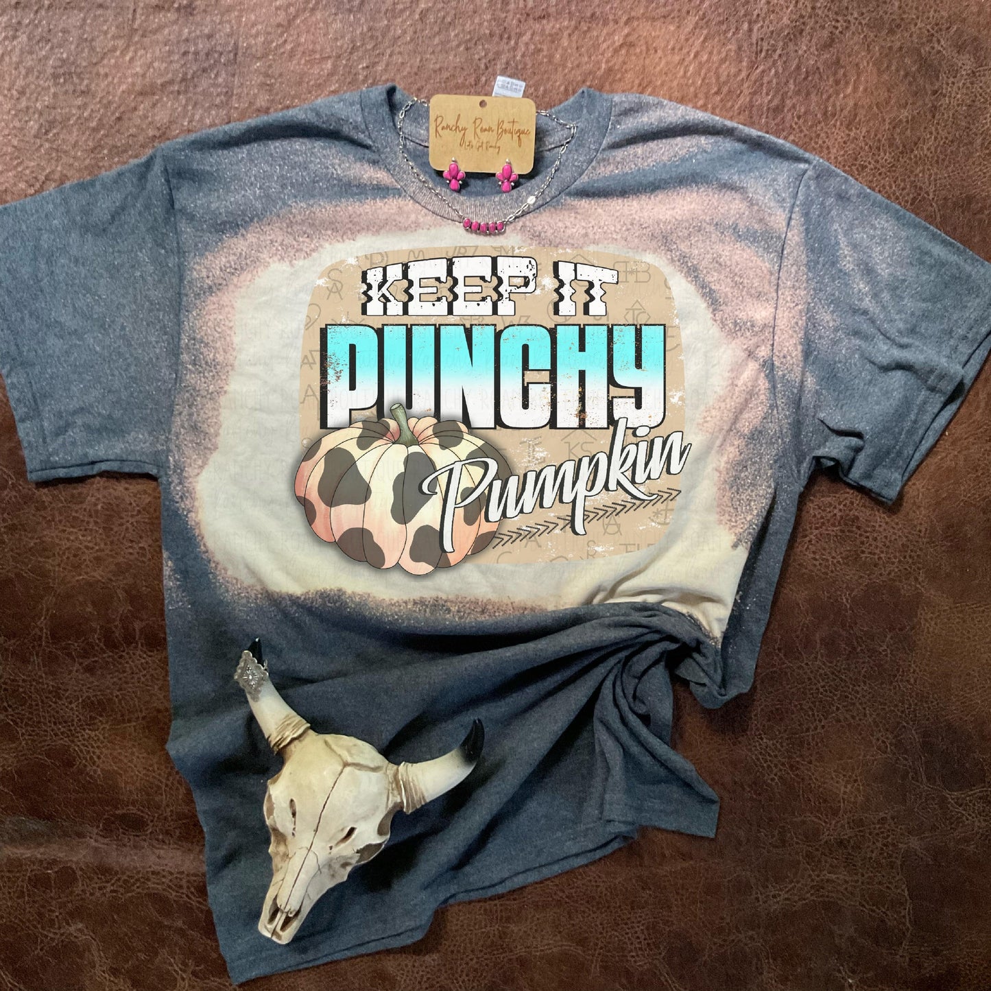 Punchy Pumpkin  Tee - Ranchy Roan Boutique 