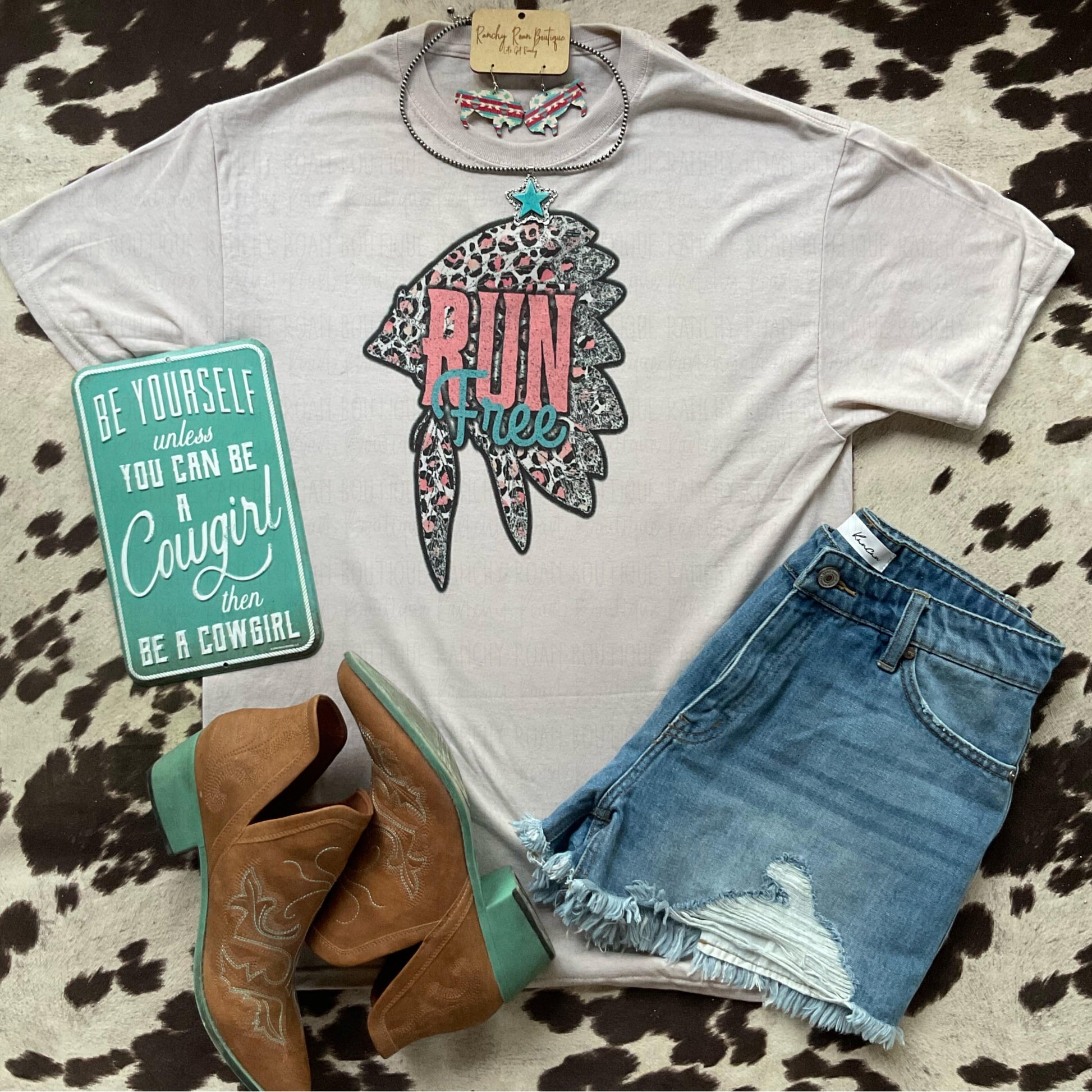 Run Free Distressed - Ranchy Roan Boutique 