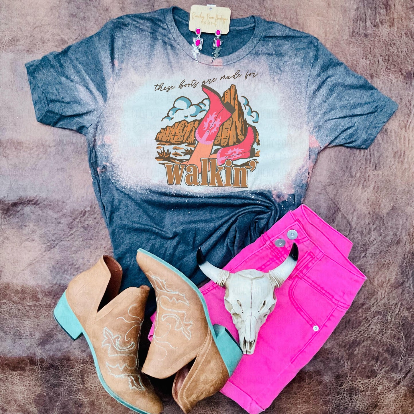 These Boots Tee - Ranchy Roan Boutique 