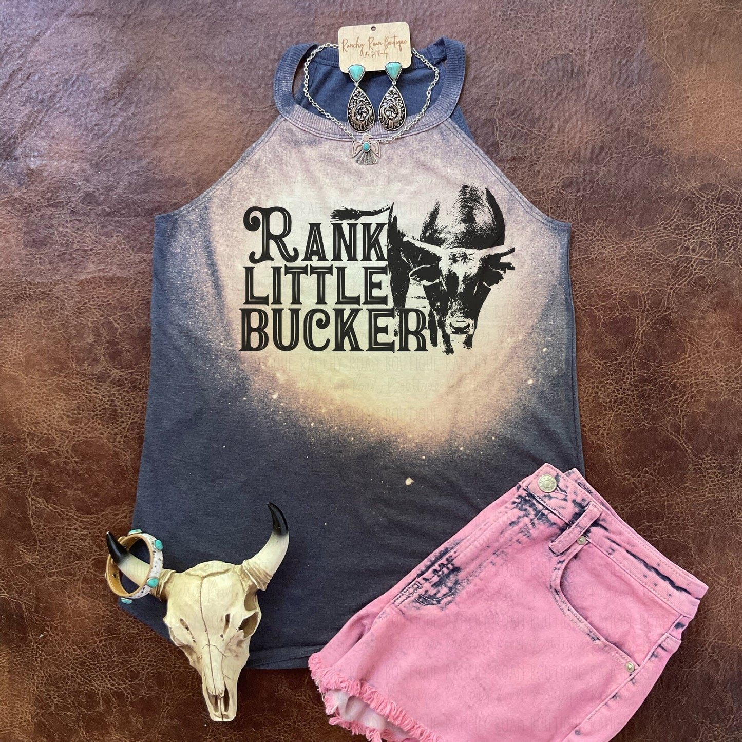 Rank Lil Bucker Rocker Tank - Ranchy Roan Boutique 