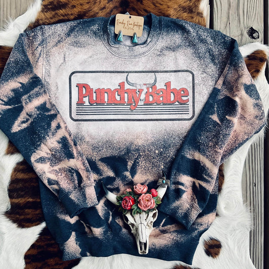 Punchy Babe Sweatshirt - Ranchy Roan Boutique 