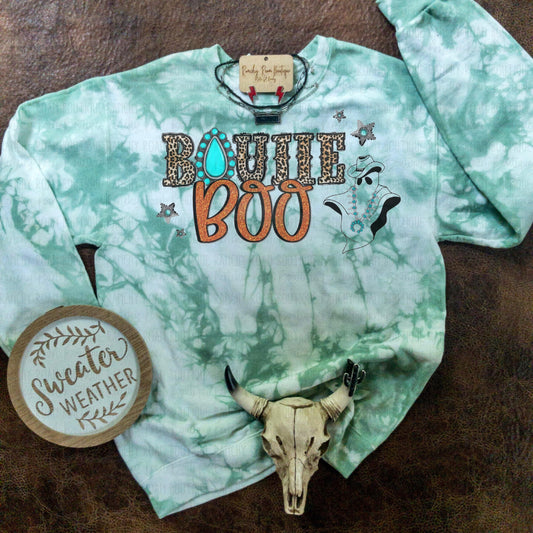 Boo Western Sweatshirt - Ranchy Roan Boutique 