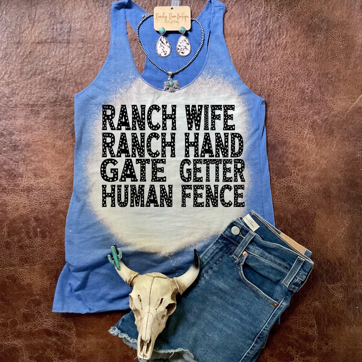 Ranch Wife Ranch Hand Racerback Tank - Ranchy Roan Boutique 