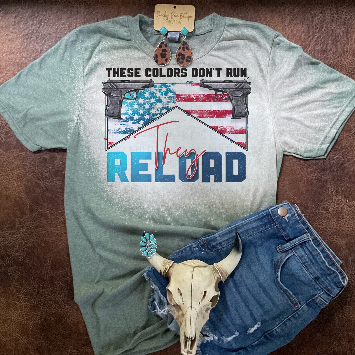 These Colors Don’t Run Western Tee - Ranchy Roan Boutique 