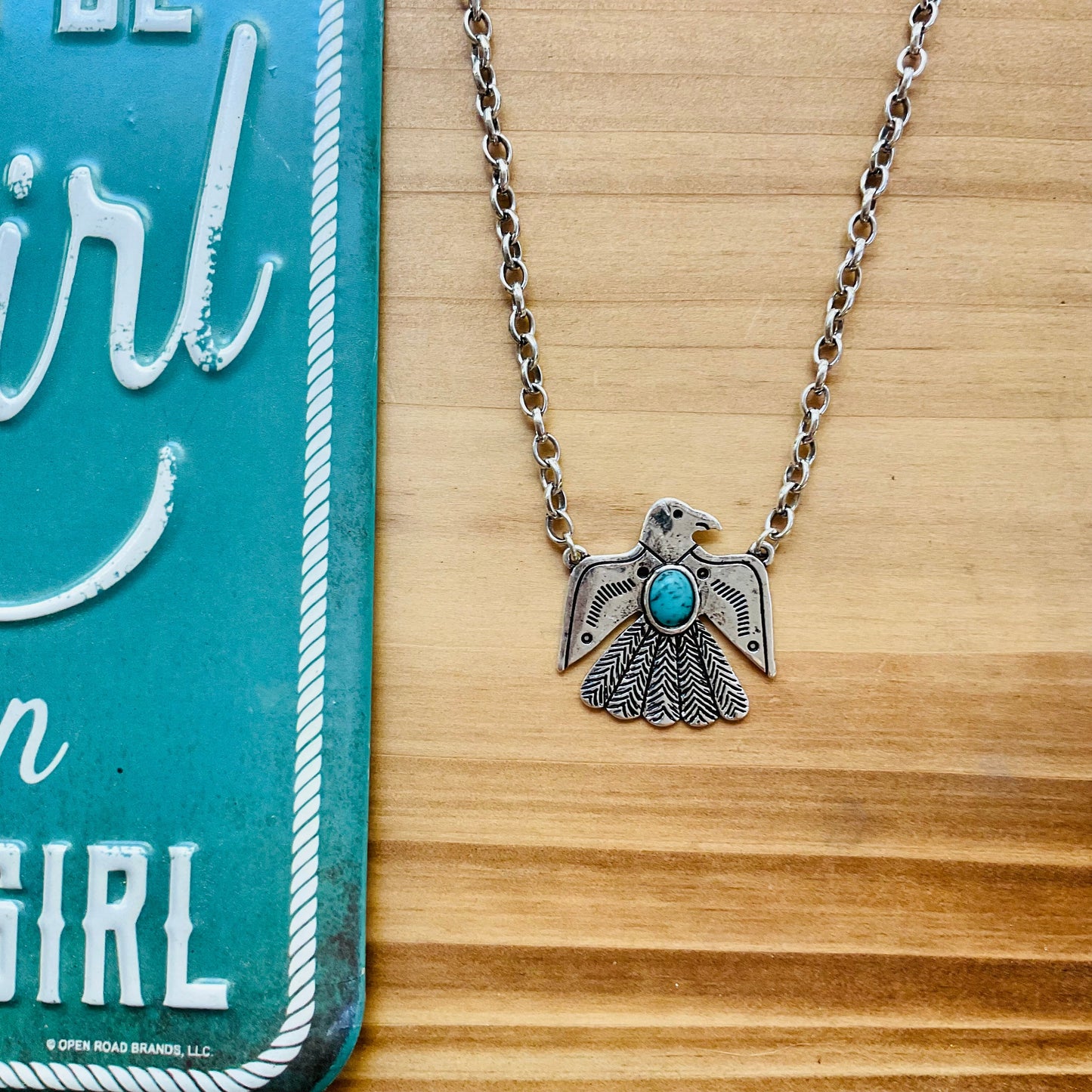 Thunderbird Western Pendant Necklace - Ranchy Roan Boutique 