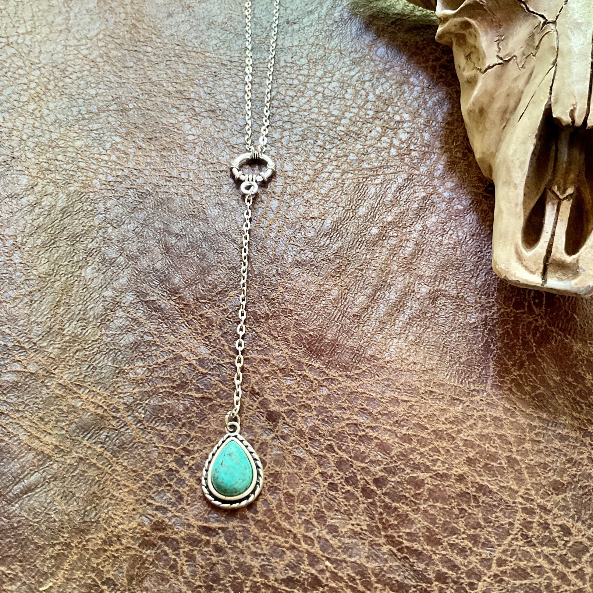 Turquoise Pendant Choker - Ranchy Roan Boutique 