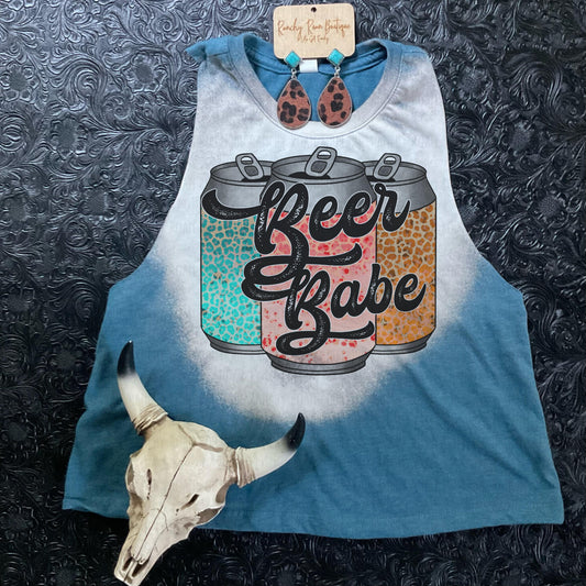 Beer Babe Crop - Ranchy Roan Boutique 