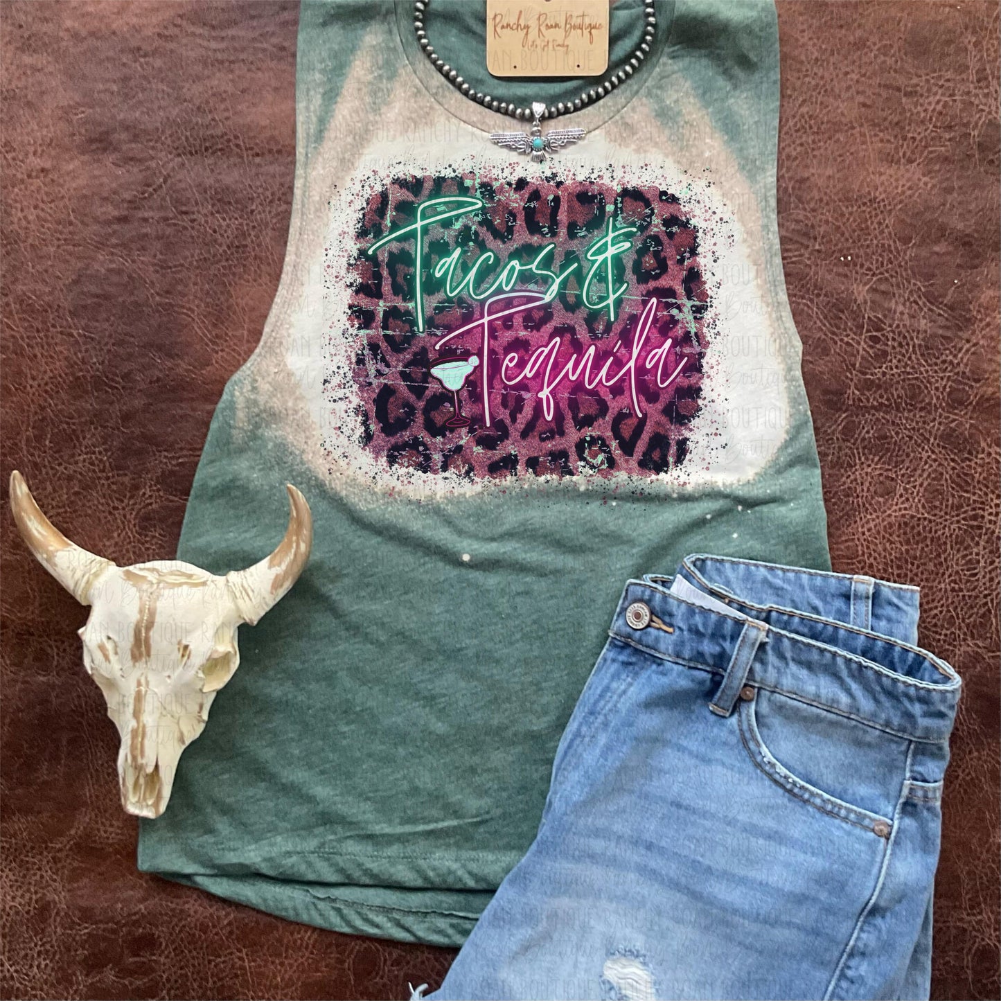 Tacos & Tequila Festival Tank - Ranchy Roan Boutique 