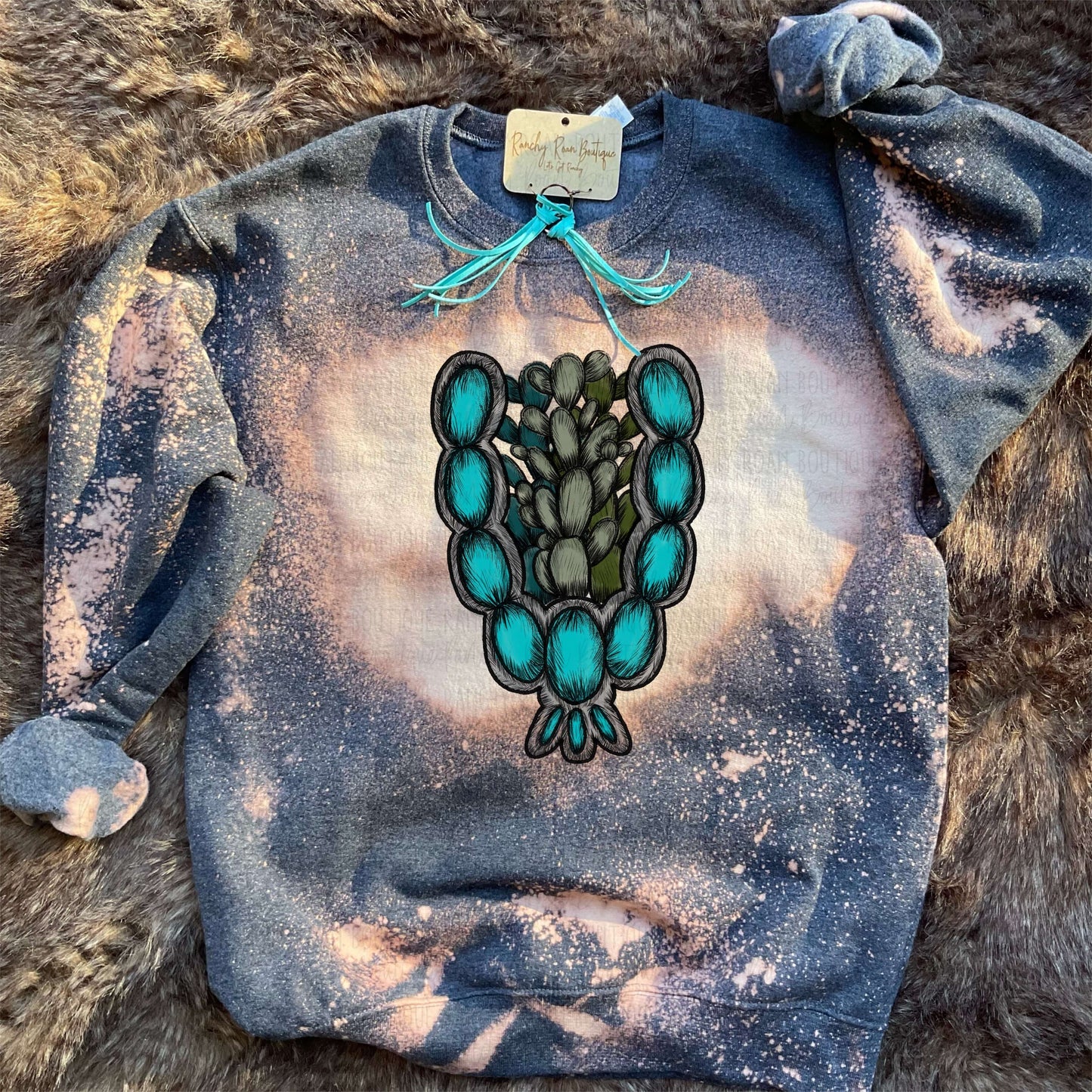 Turquoise Concho - Ranchy Roan Boutique 