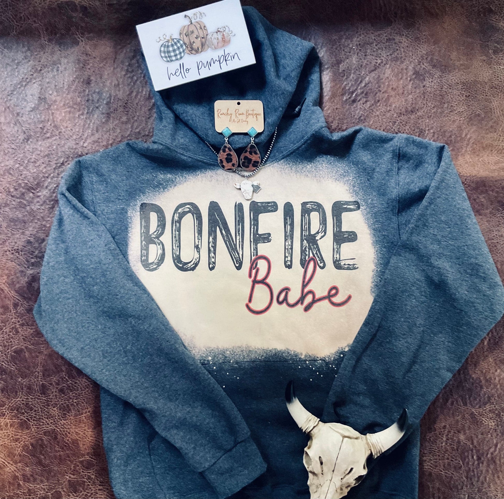 Bonfire Babe Western Hoodie - Ranchy Roan Boutique 