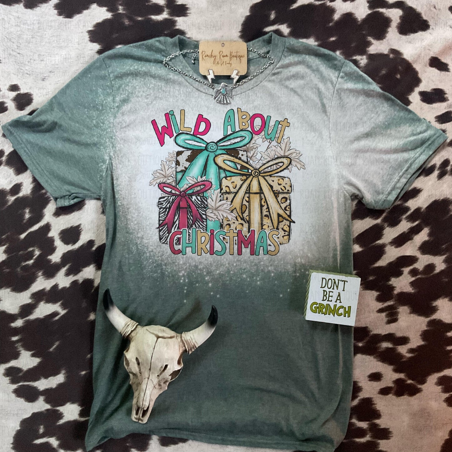 Wild About Christmas Tee - Ranchy Roan Boutique 