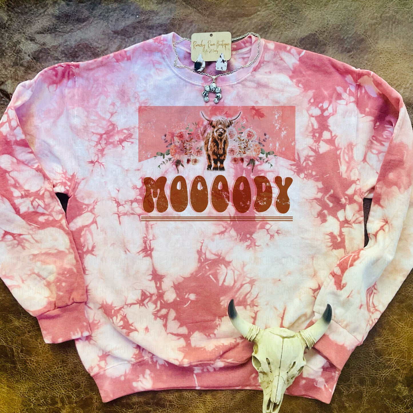 Moody Floral Sweatshirt - Ranchy Roan Boutique 