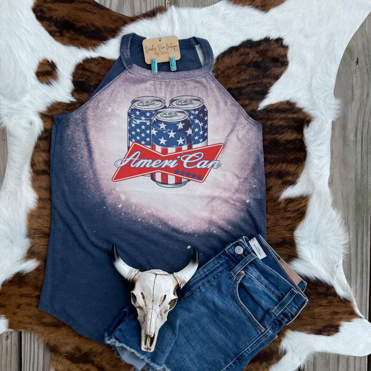 AmeriCan Rocker Tank - Ranchy Roan Boutique 