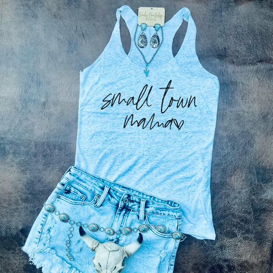 Small Town Mama Racerback Tank - Ranchy Roan Boutique 