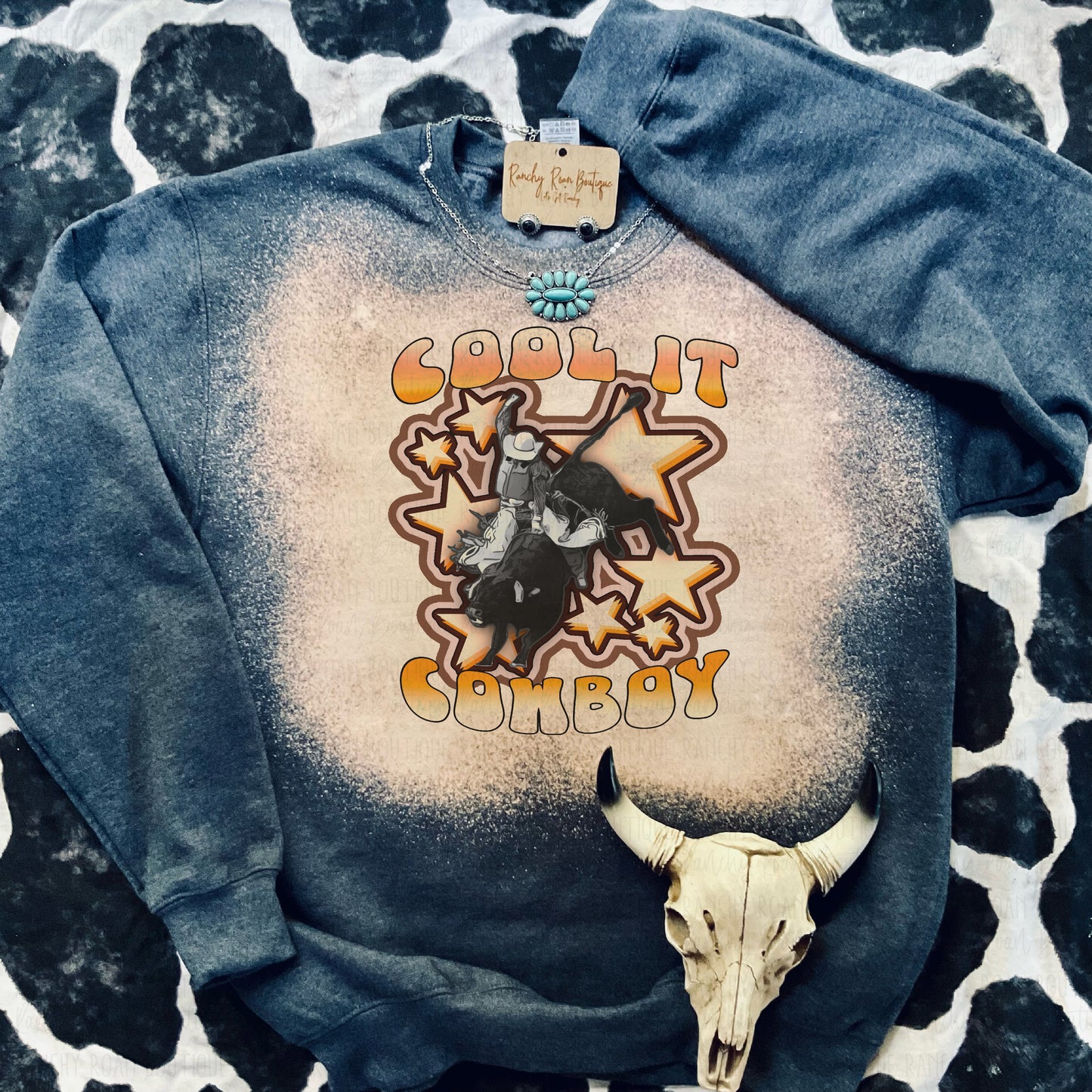 Cool it Cowboy Sweatshirt - Ranchy Roan Boutique 