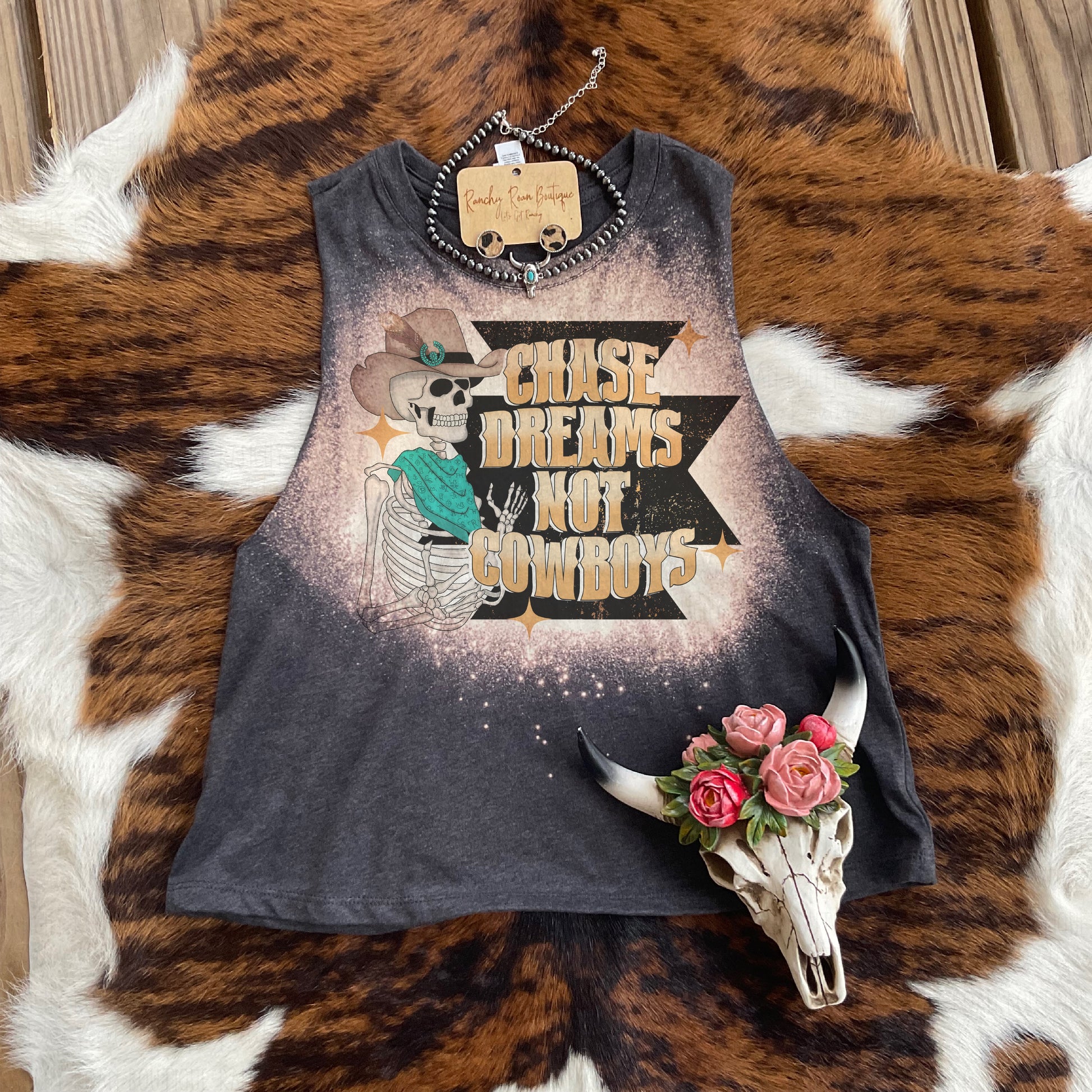 Chase Dreams Skelly Crop - Ranchy Roan Boutique 