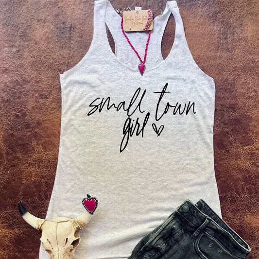 Small Town Girl Racerback Tank - Ranchy Roan Boutique 