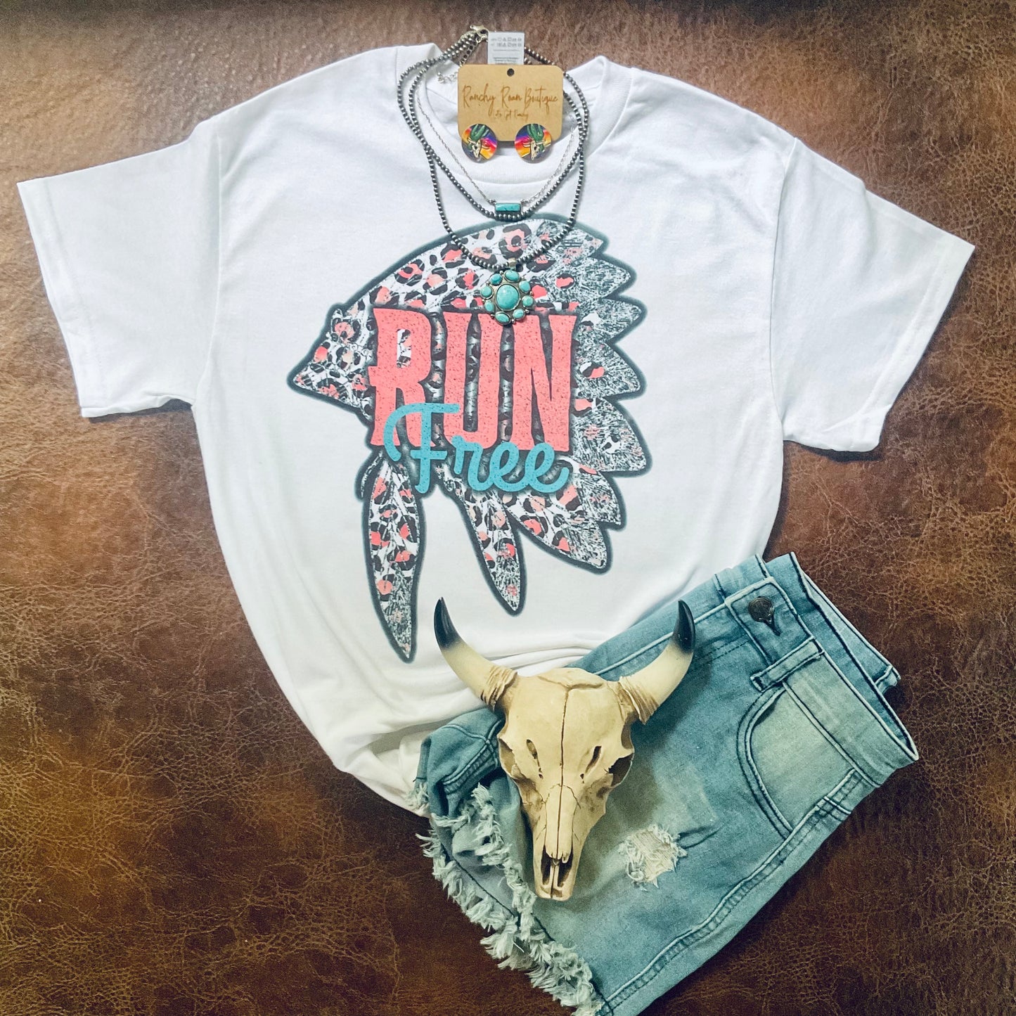 Boho Run Tee - Ranchy Roan Boutique 