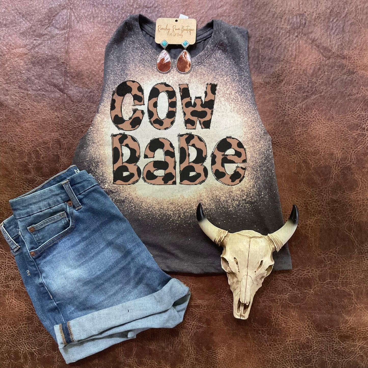 Cow Babe Crop - Ranchy Roan Boutique 