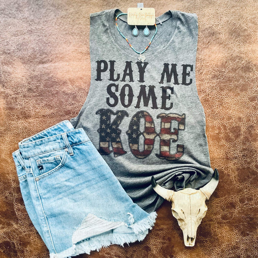 Play Me Some Koe Tank - Ranchy Roan Boutique 