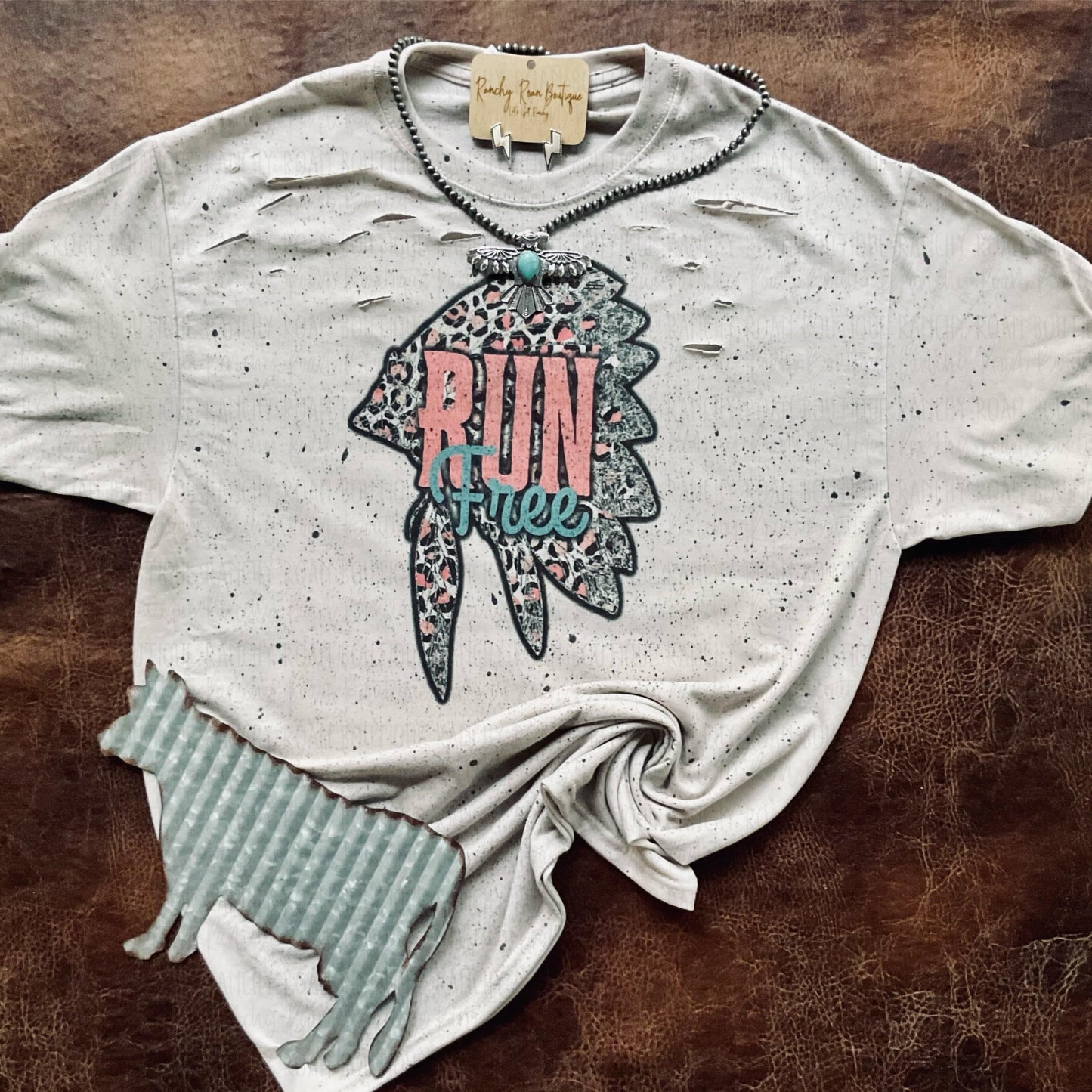 Run Free Distressed - Ranchy Roan Boutique 