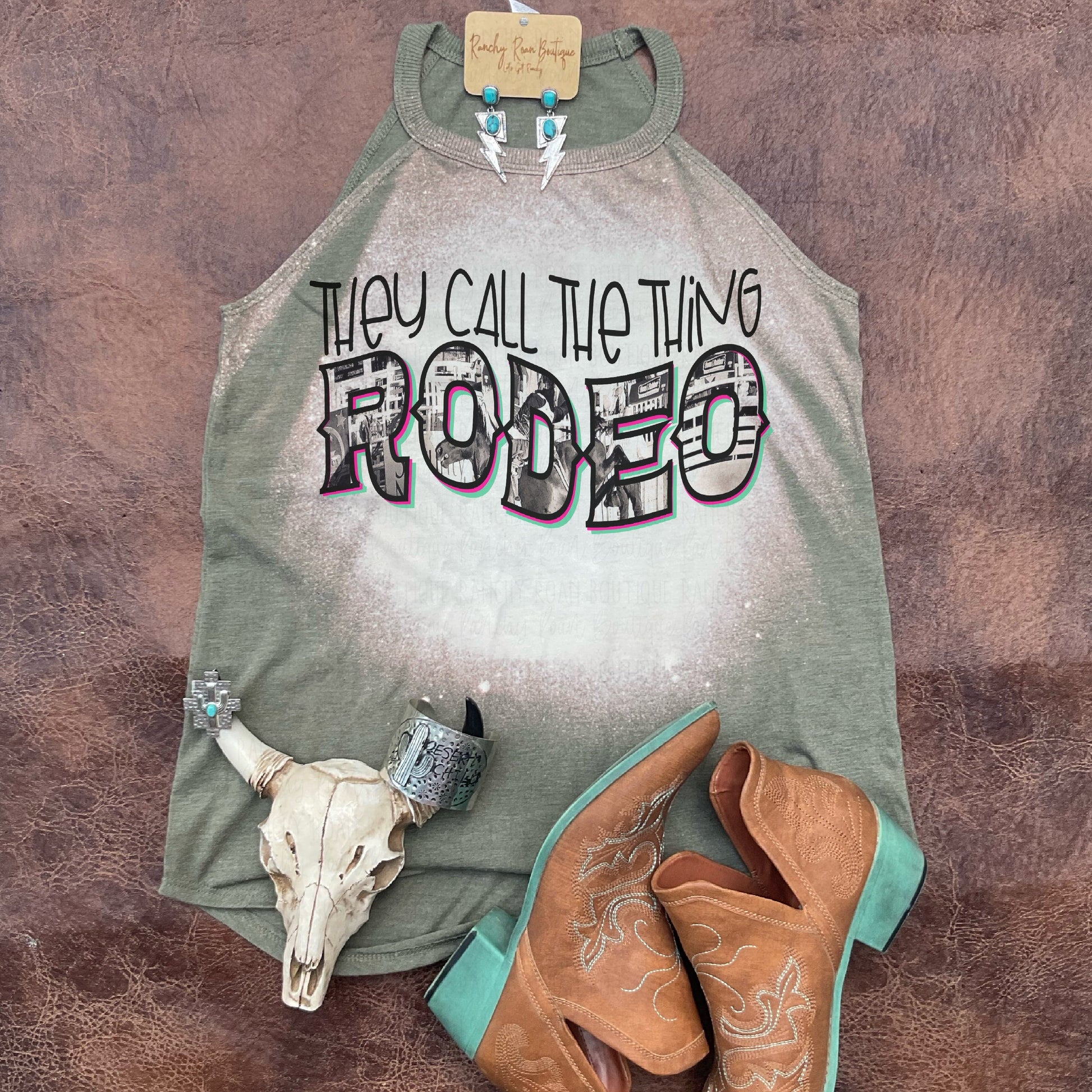 They Call The Thing Rodeo Tank - Ranchy Roan Boutique 