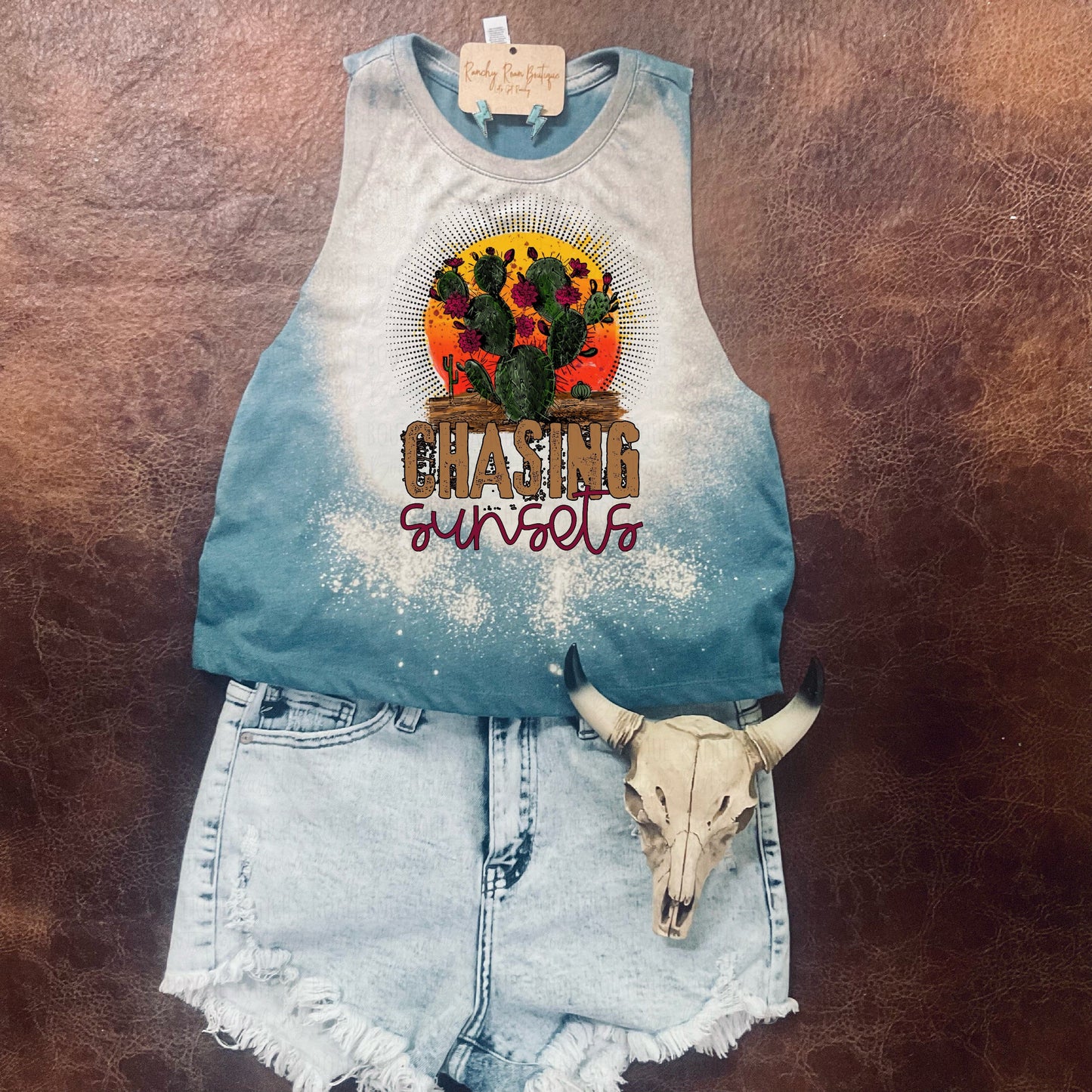 Chasing Sunsets Crop Top - Ranchy Roan Boutique 