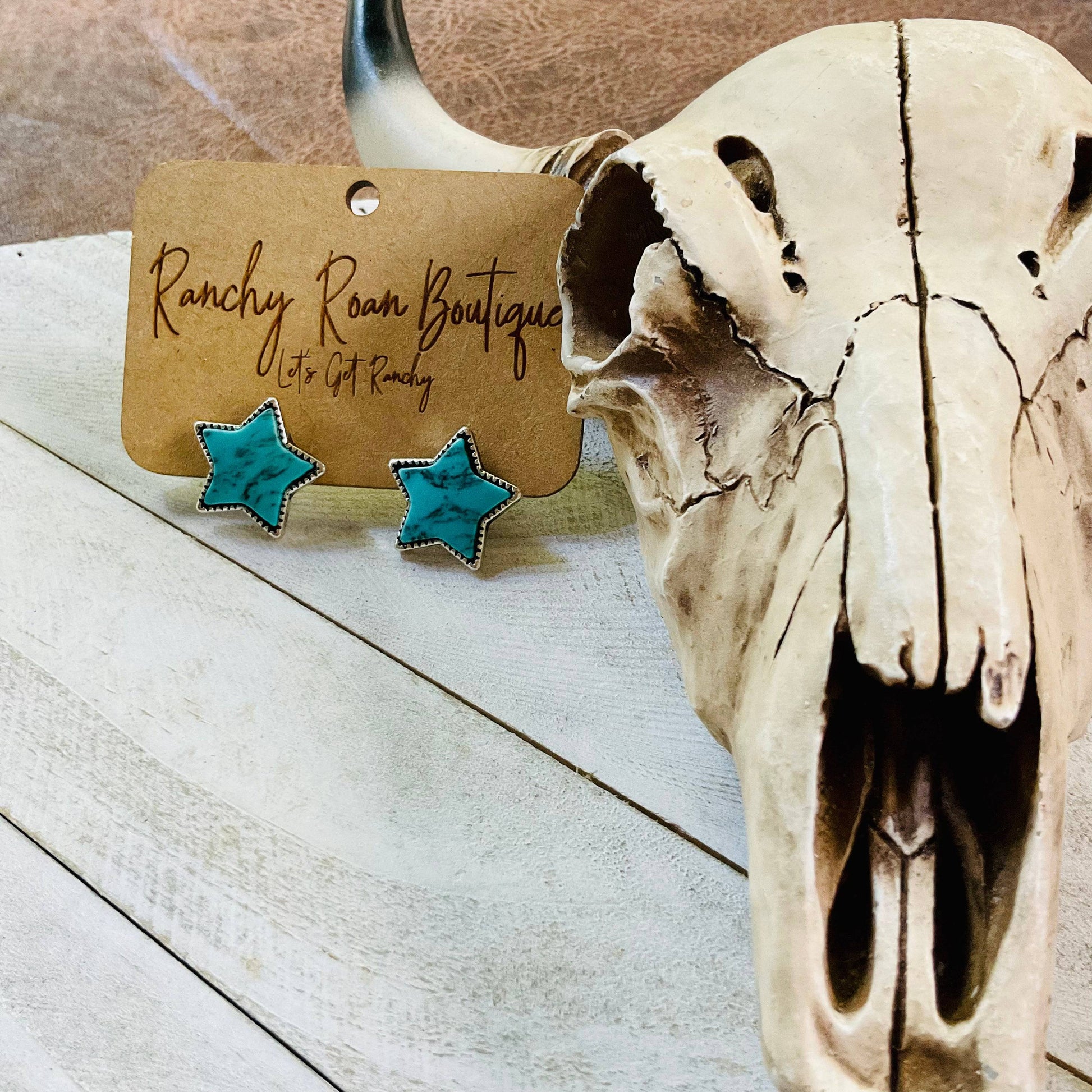 ⭐️Star Stone Stud Earrings - Ranchy Roan Boutique 