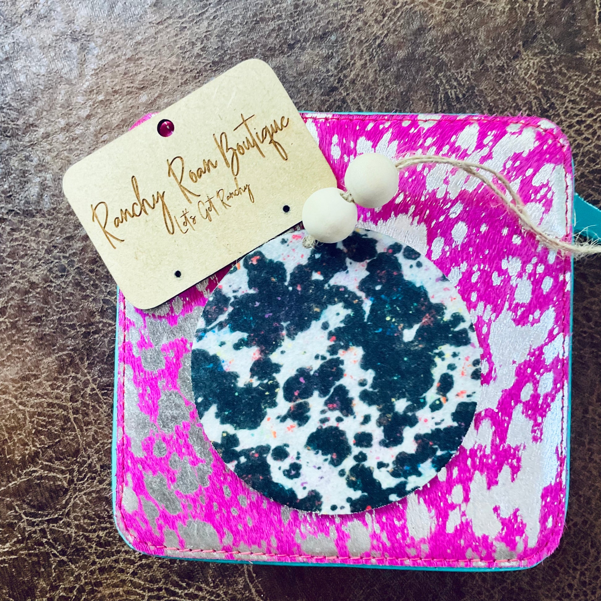 Glitter Cowhide Freshie - Ranchy Roan Boutique 