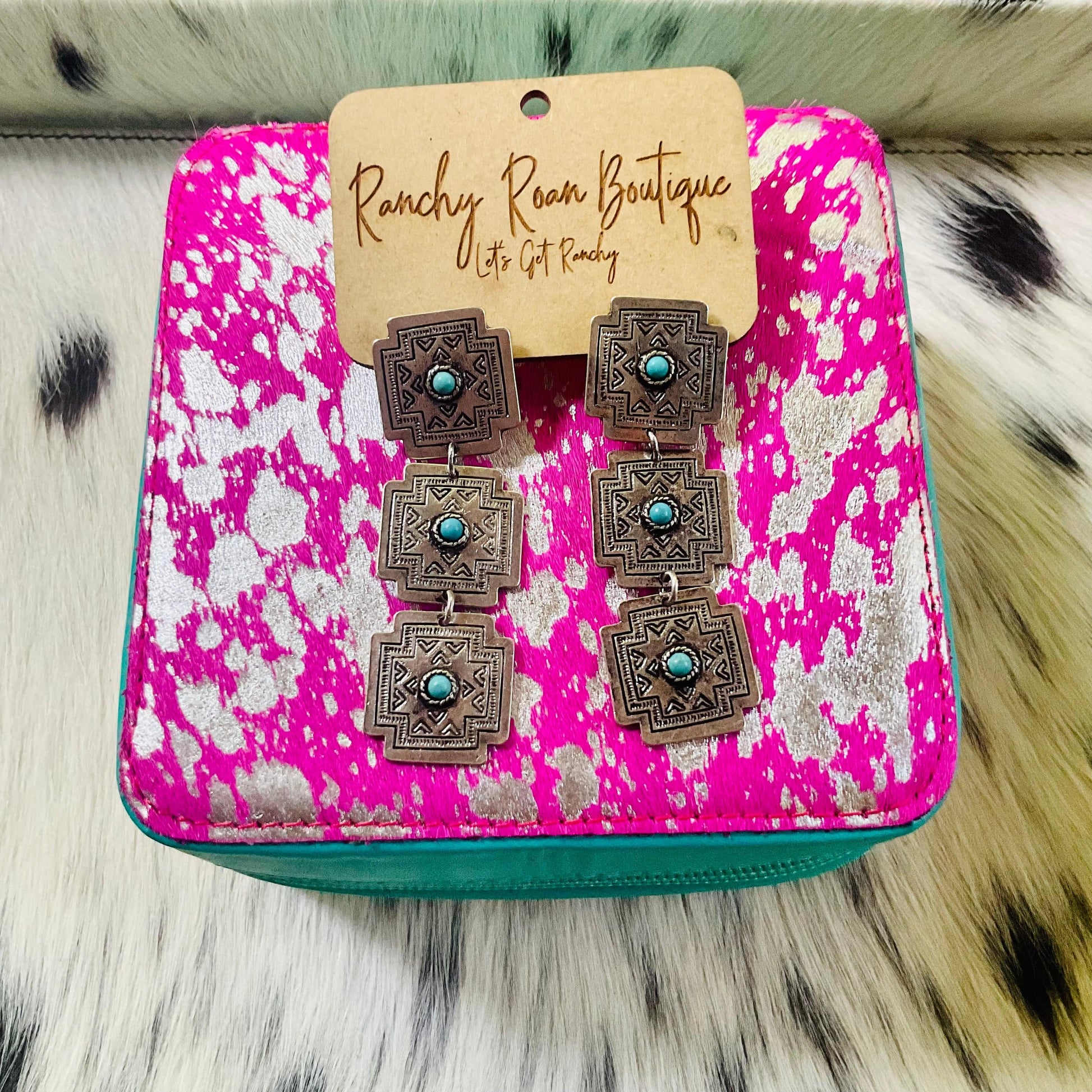 Western Design Stud Earrings - Ranchy Roan Boutique 