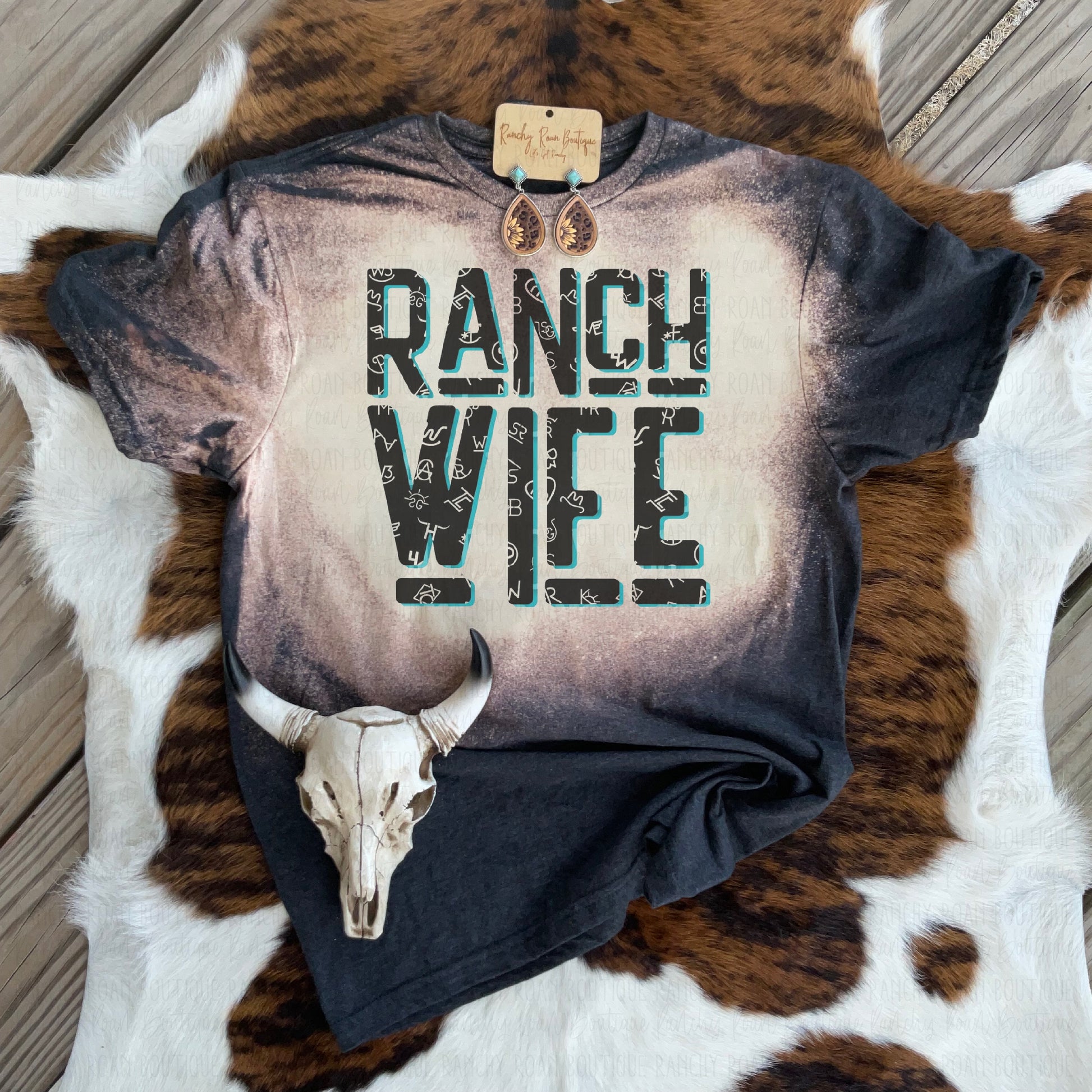 Ranch Wife Brand Tee - Ranchy Roan Boutique 