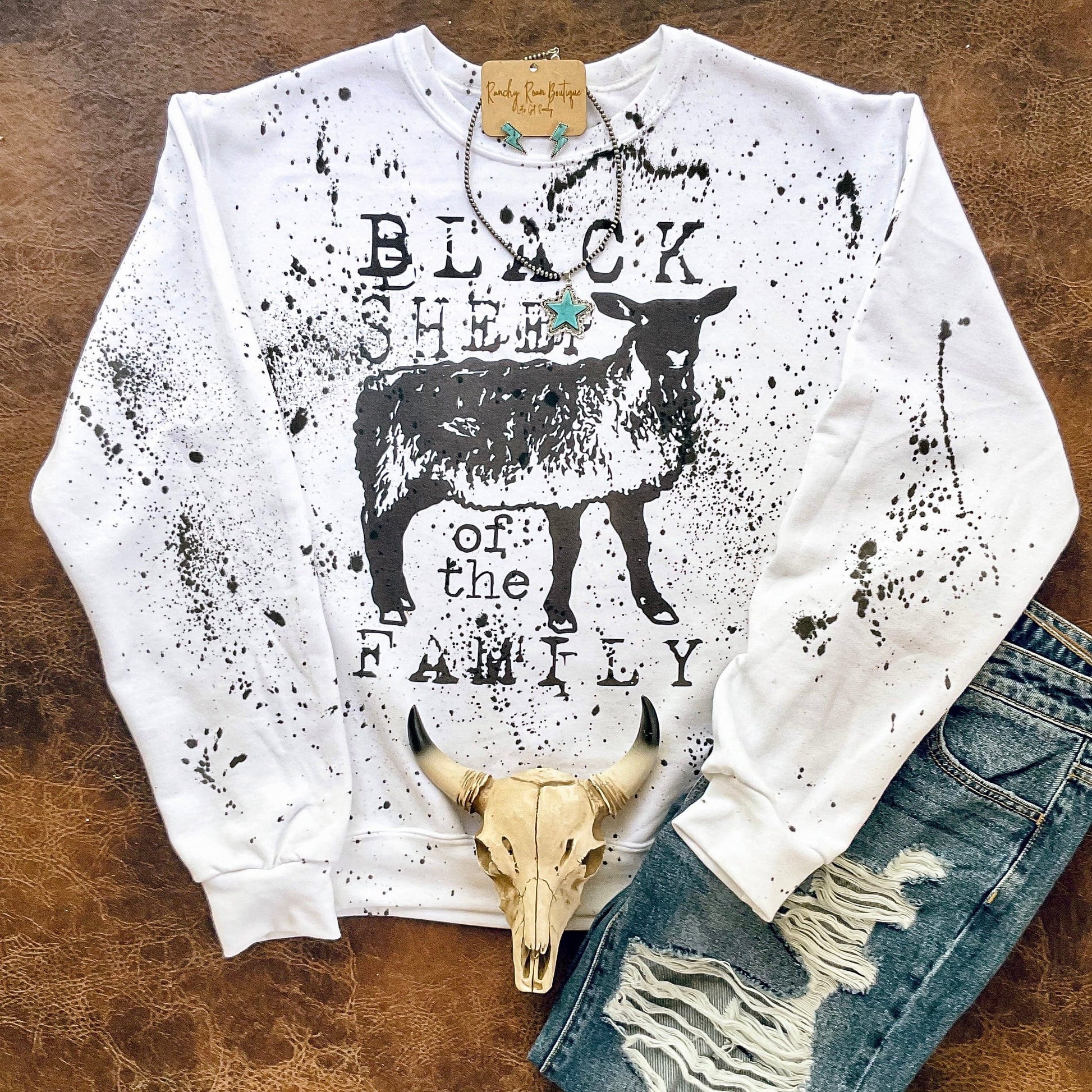 Black Sheep Distressed - Ranchy Roan Boutique 