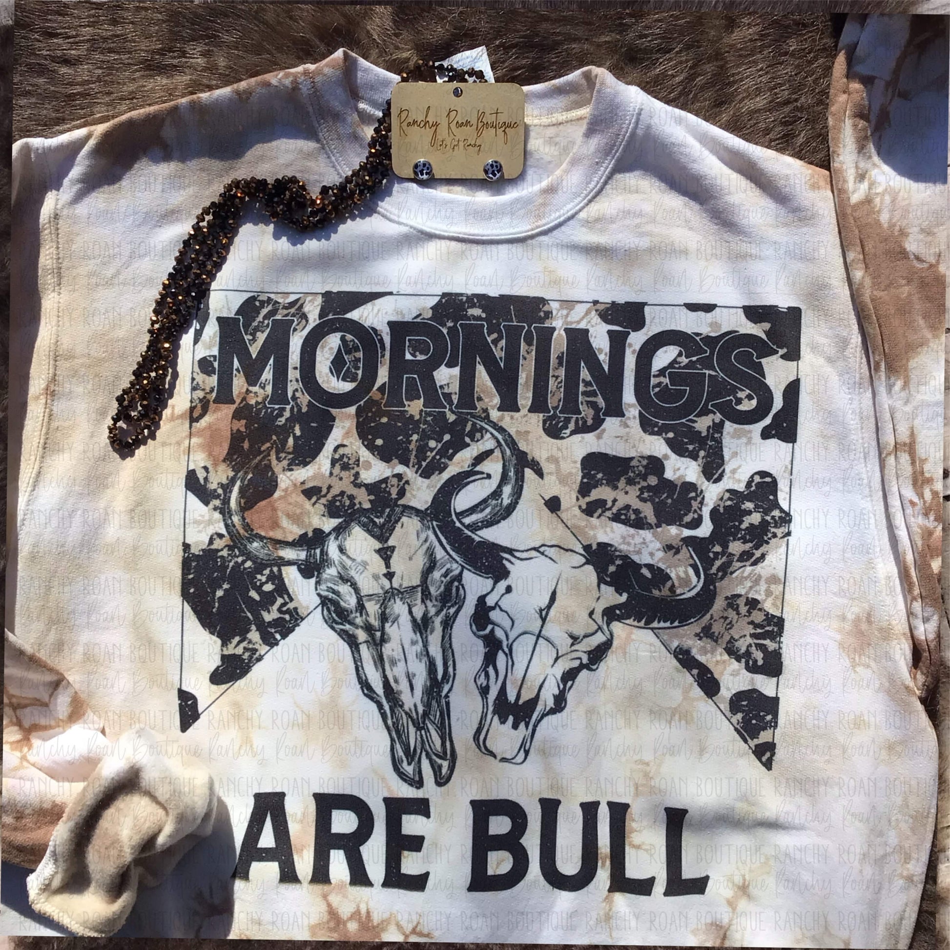 Morning are Bull Skull Sweatshirt.