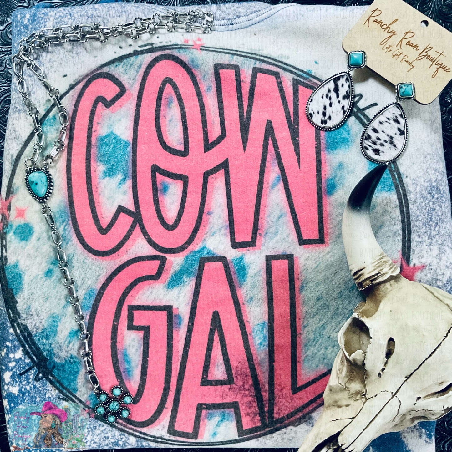 Acid Wash CowGal - Ranchy Roan Boutique 