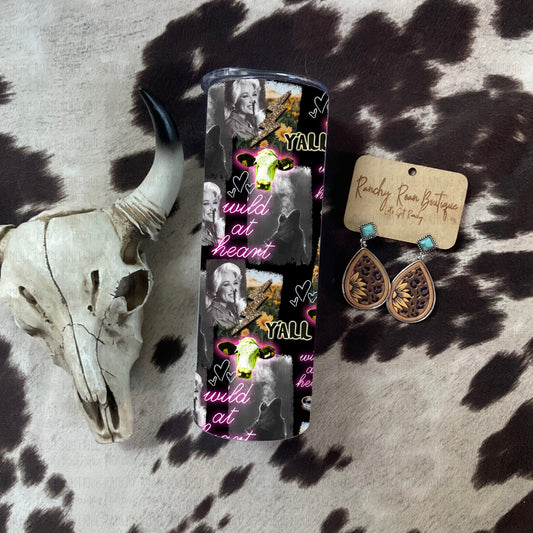 Wild at Heart Tumbler - Ranchy Roan Boutique 