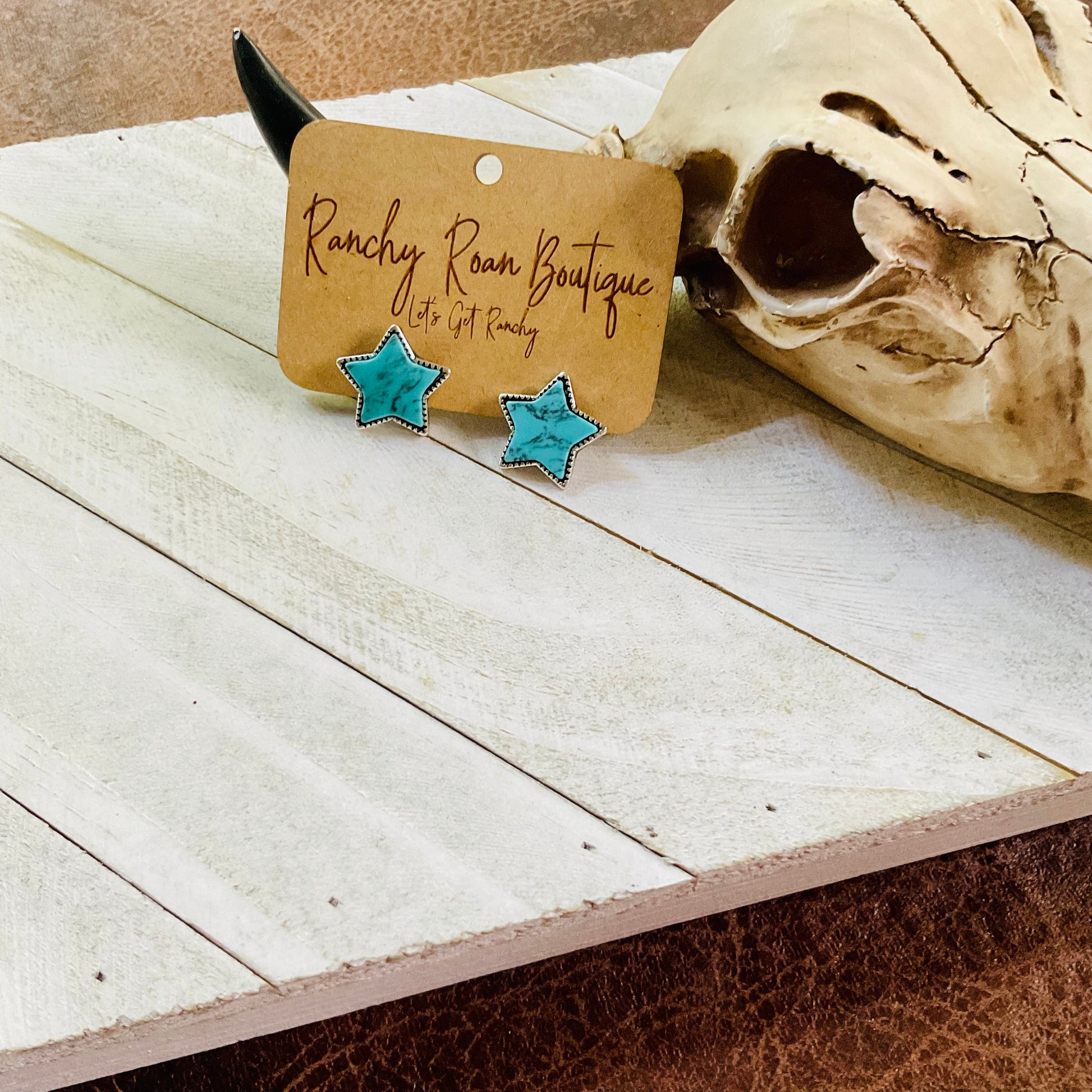 ⭐️Star Stone Stud Earrings - Ranchy Roan Boutique 