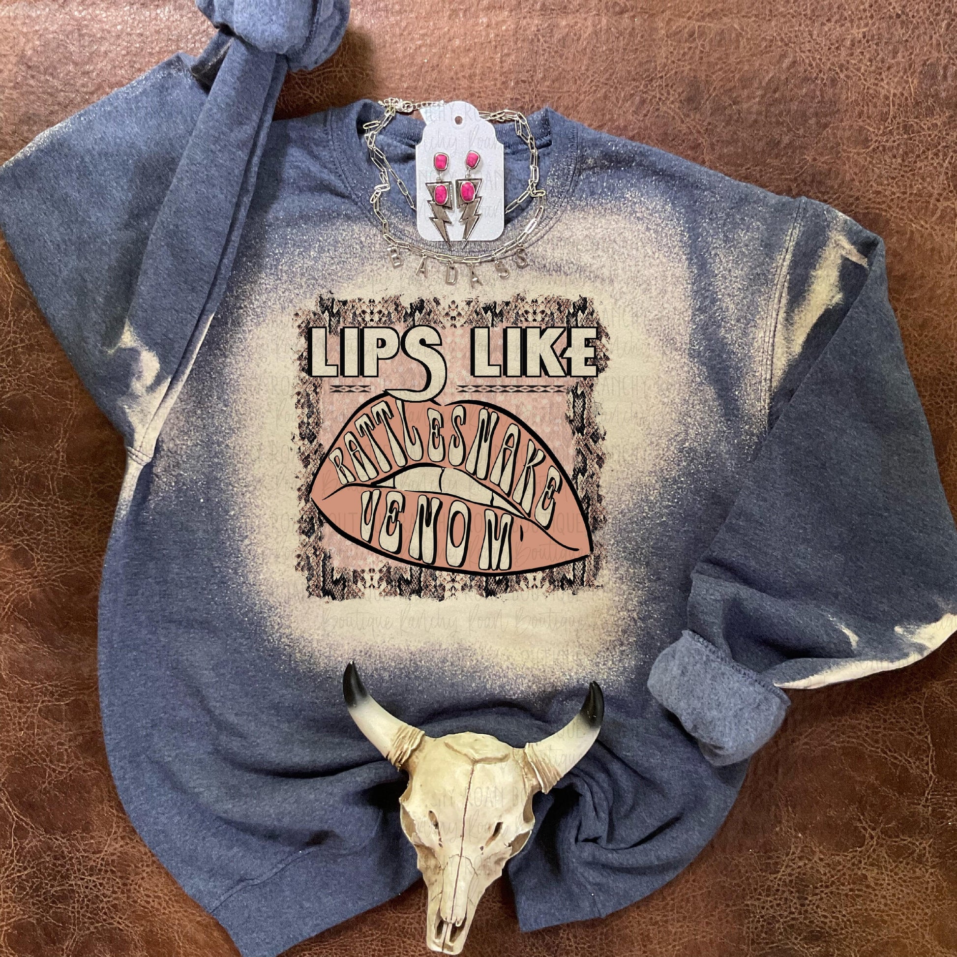 Lips Like Rattlesnake Venom - Ranchy Roan Boutique 