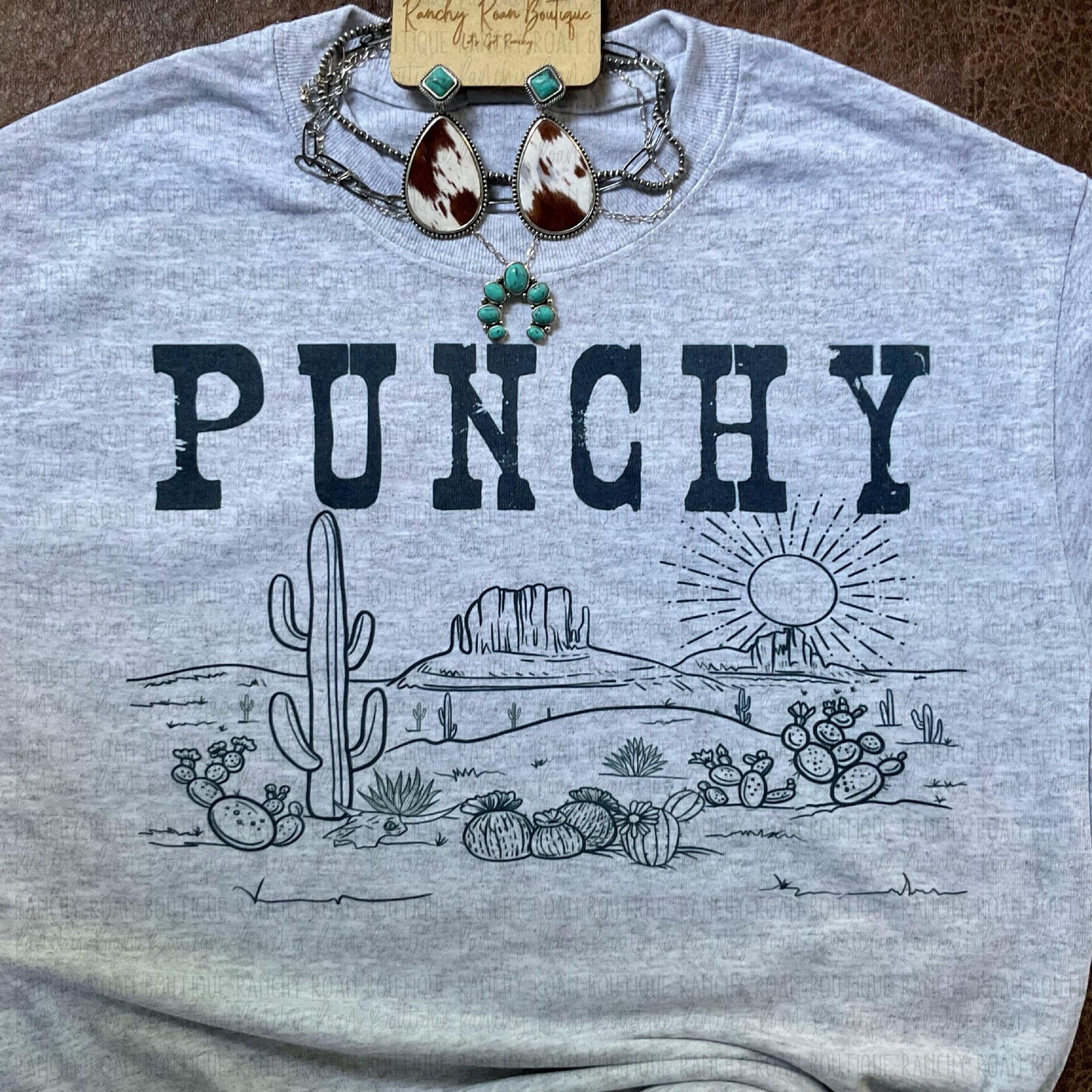 Punchy Desert Tee - Ranchy Roan Boutique 