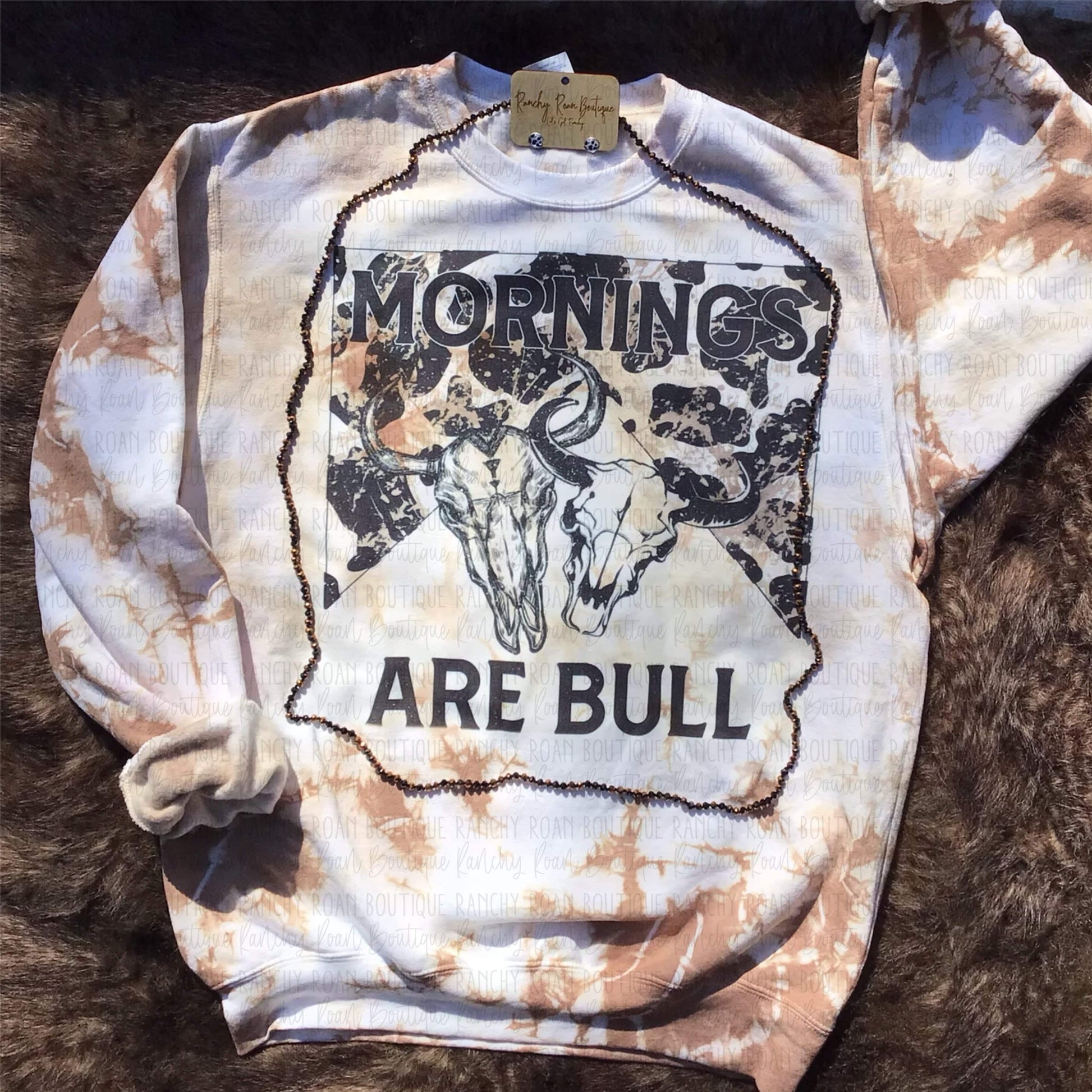 Morning are Bull Skull Sweatshirt.