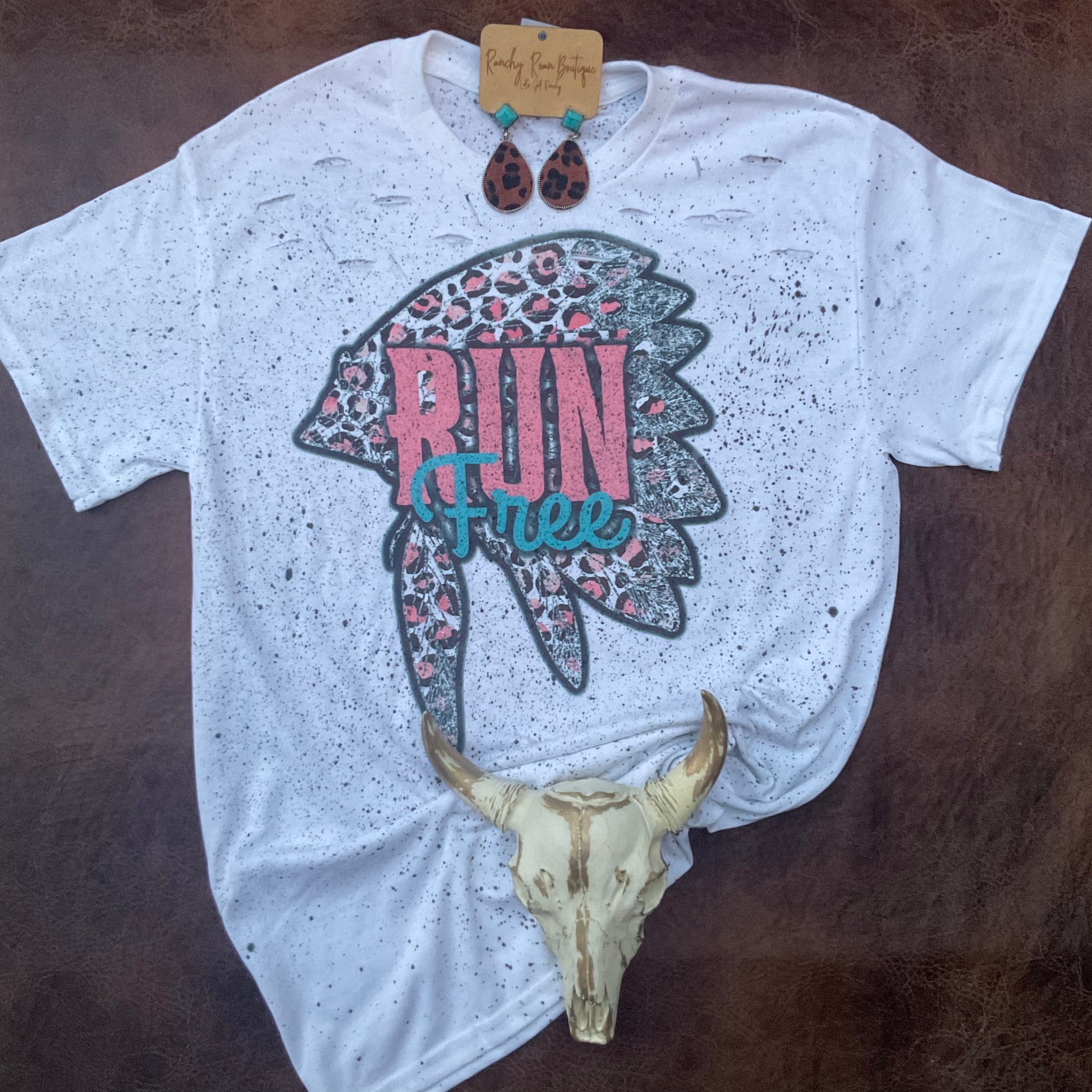 Boho Run Tee - Ranchy Roan Boutique 