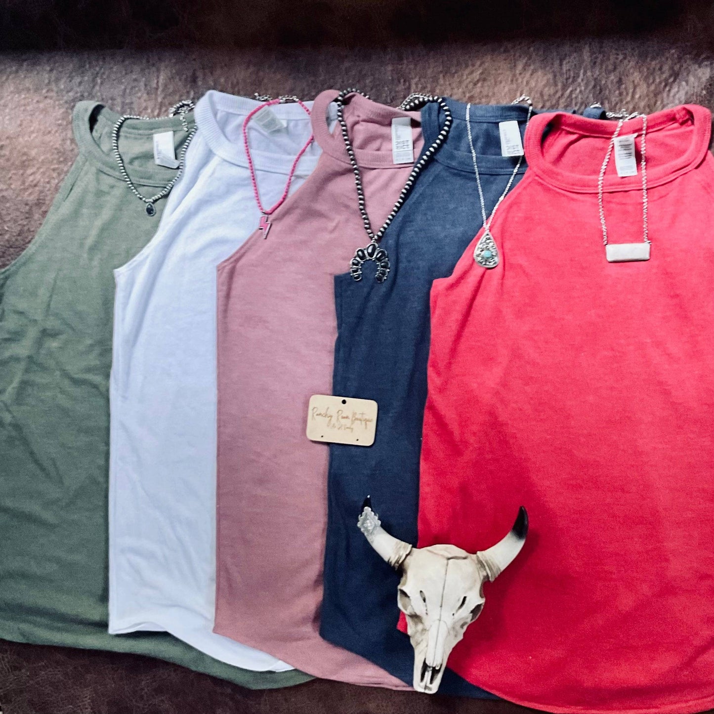 Women’s Perfect Tri  Rocker Tank - Ranchy Roan Boutique 