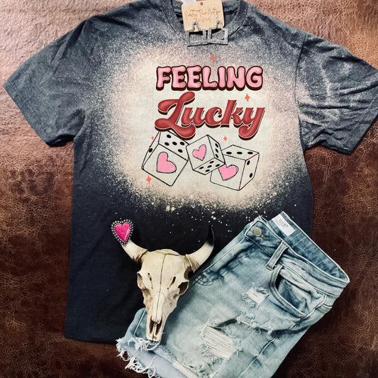 Feelin Lucky Tee - Ranchy Roan Boutique 