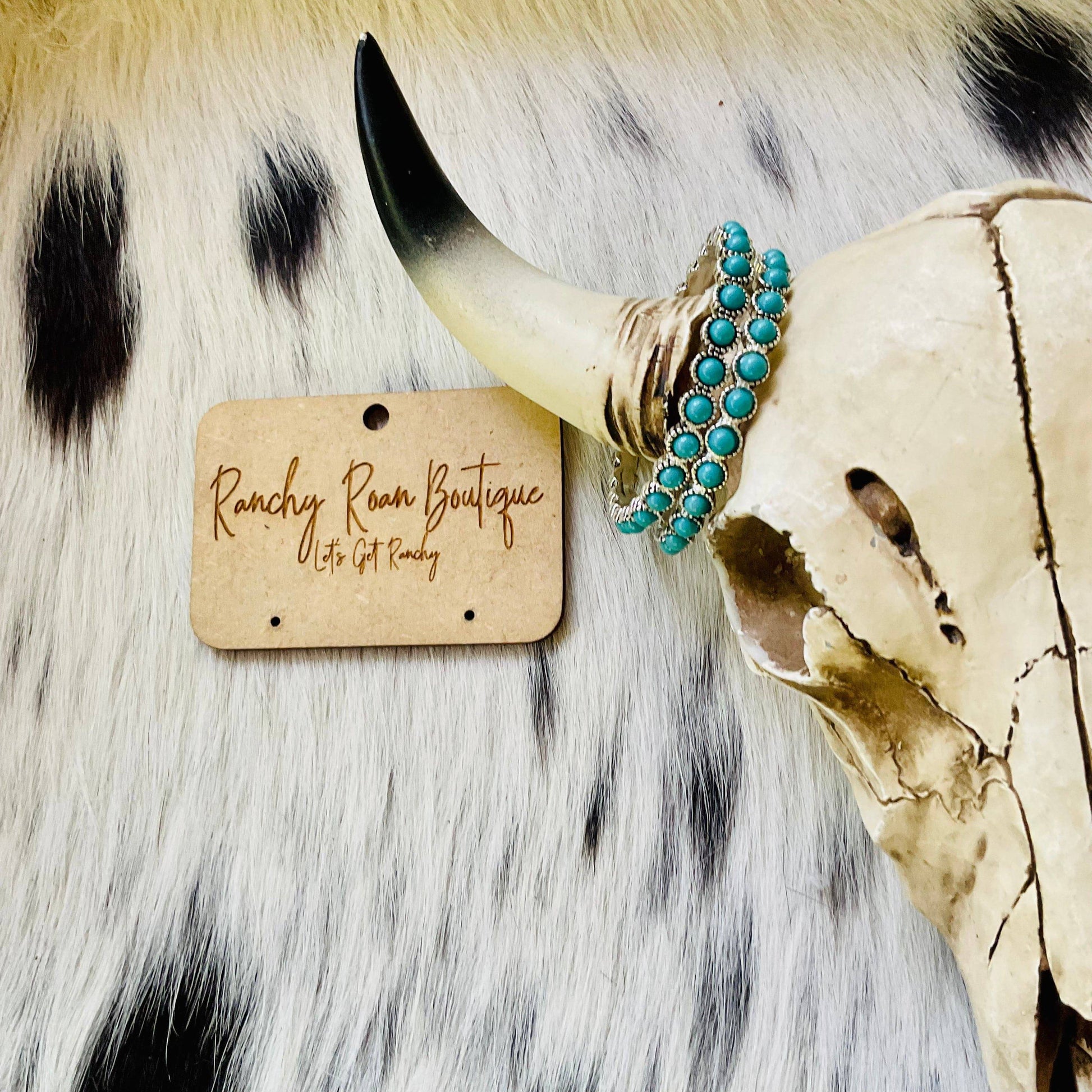 Navajo Style Texture Hoop Western Earrings - Ranchy Roan Boutique 