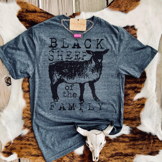 Black Sheep Western 🐑 Tee - Ranchy Roan Boutique 