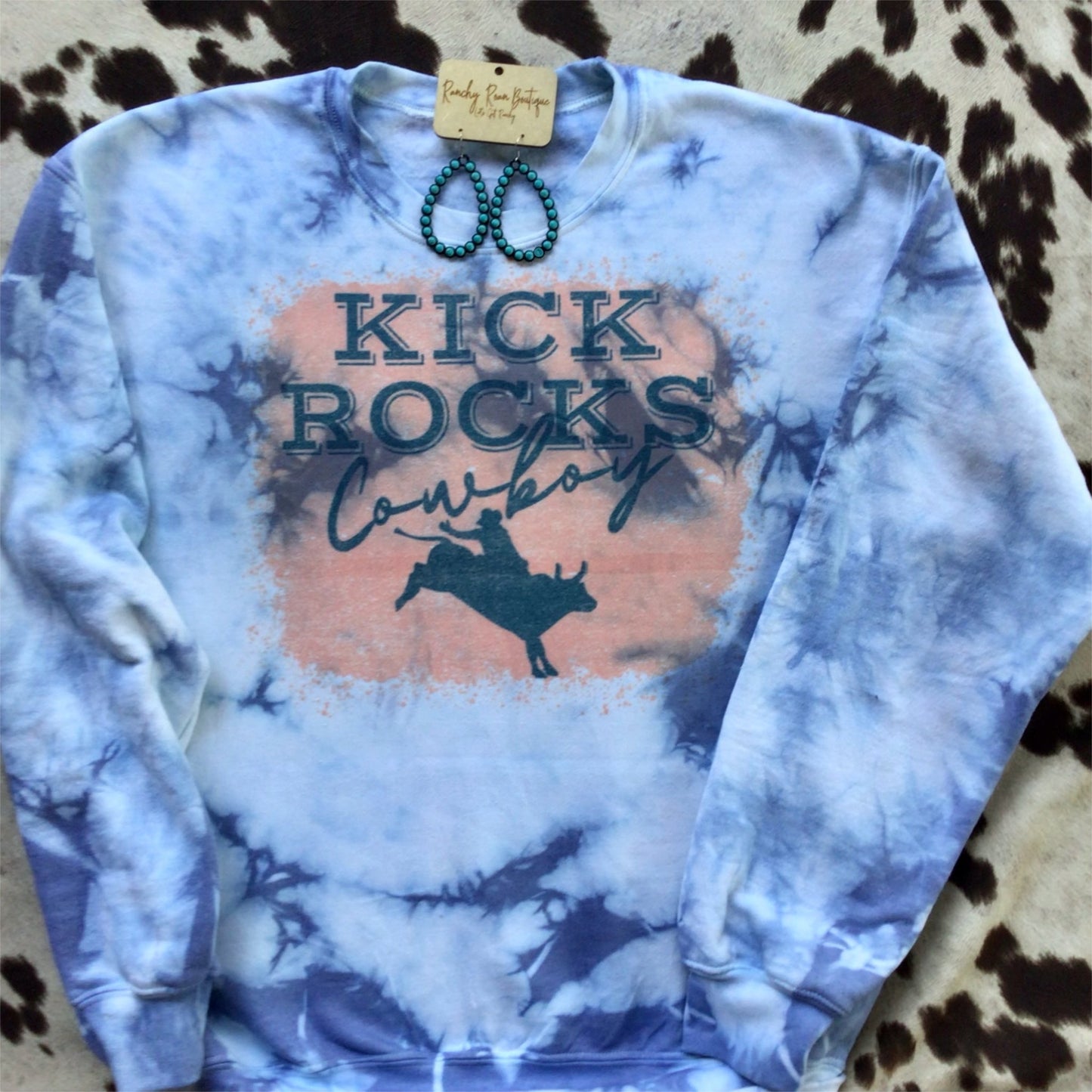 Kick Rock Cowboy Sweatshirt.