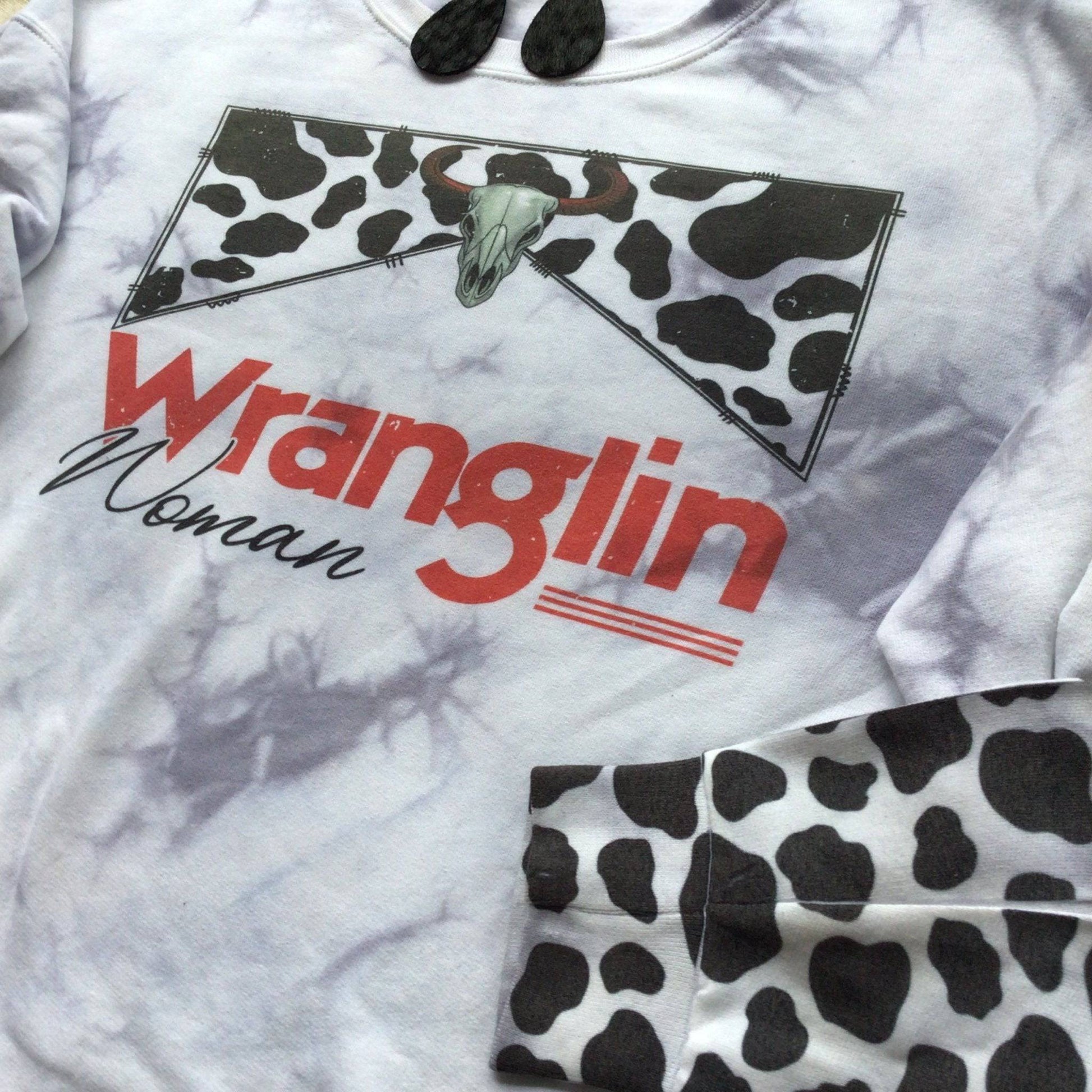 Wranglin Woman Sweatshirt Wranglin Mama Sweatshirt.