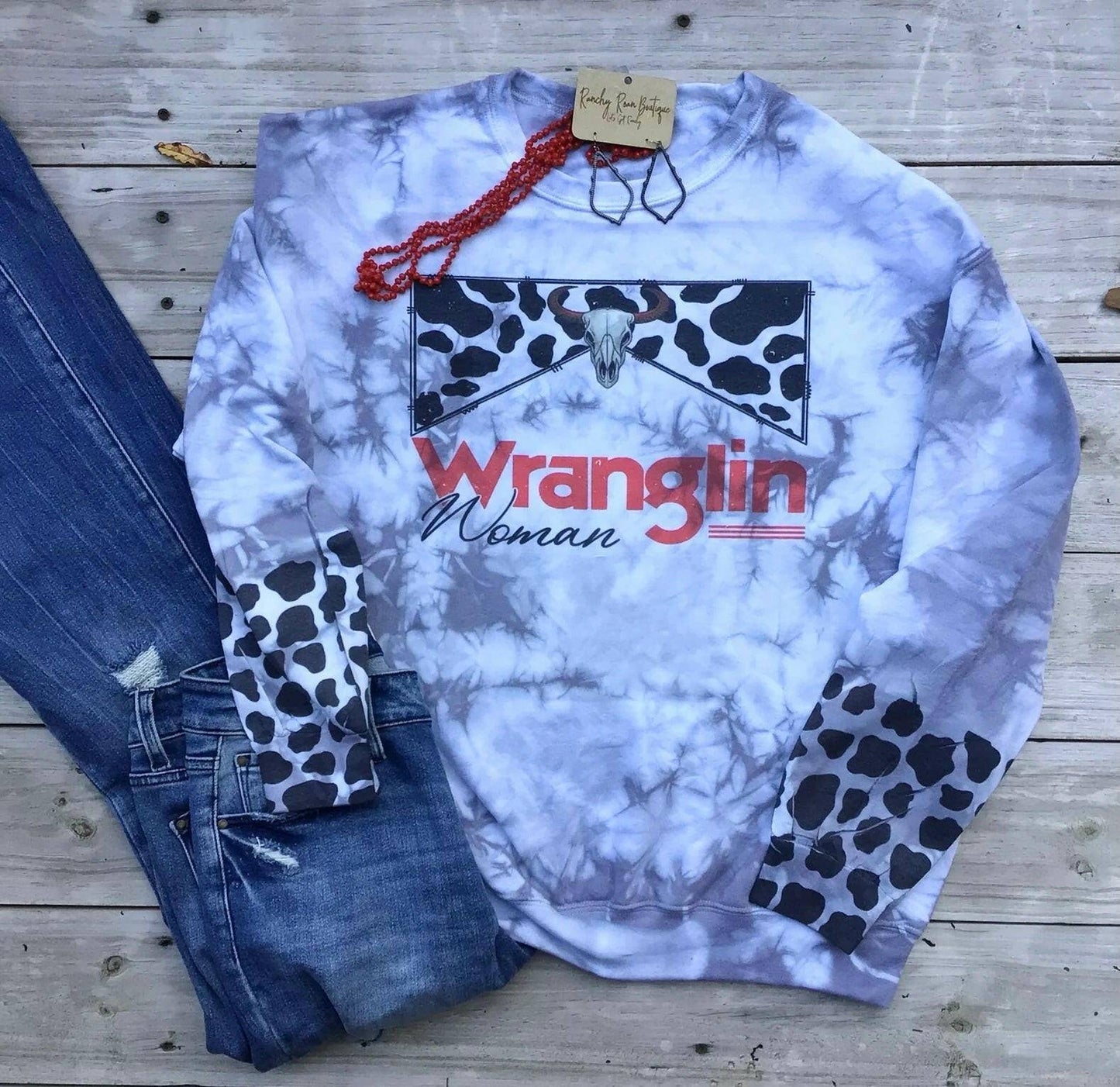 Wranglin Woman Sweatshirt Wranglin Mama Sweatshirt.